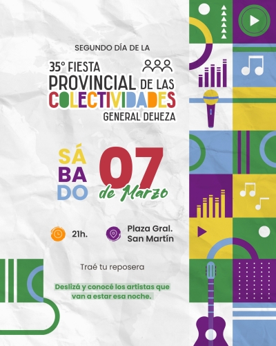 35° FIESTA PROVINCIAL DE LAS COLECTIVIDADES - NOCHE CENTRAL