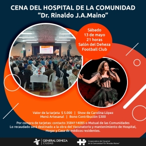 CENA DEL HOSPITAL DE LA COMUNIDAD.