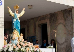 15 de agosto LA LLEGADA DE LAS DISTINTAS IMÁGENES A LA PARROQUIA NUESTRA SEÑORA DE LA ASUNCIÓN Y LA PROCESIÓN PROPIAMENTE DICHA